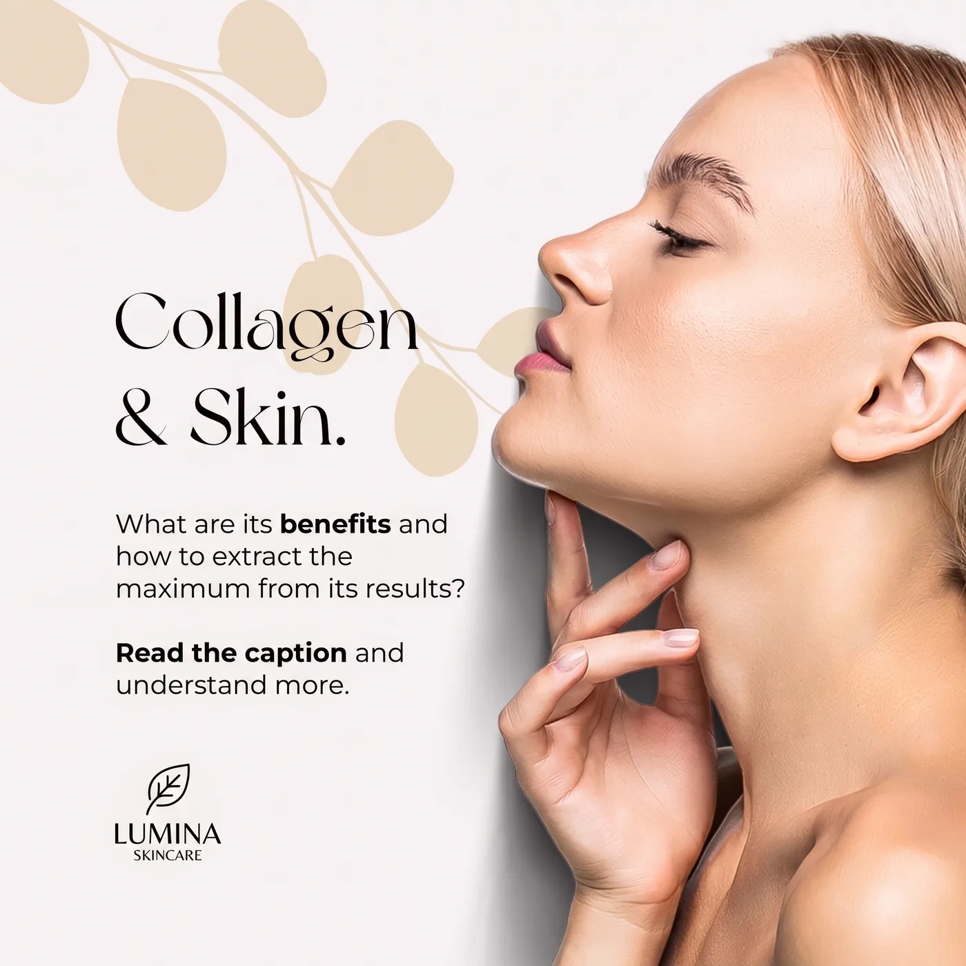 Collagen And Skin — an Instagram post for LUMINA SKINCARE