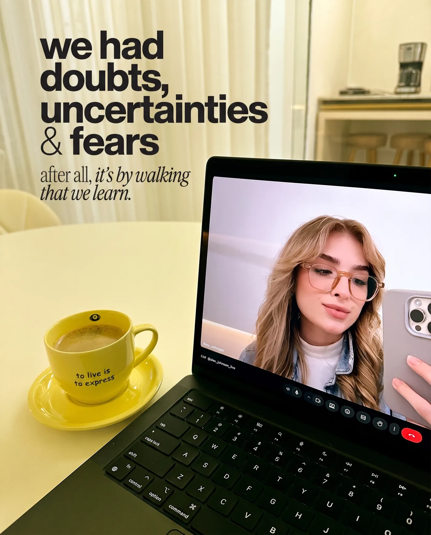 Doubts Uncertainties Fears — an Instagram post
