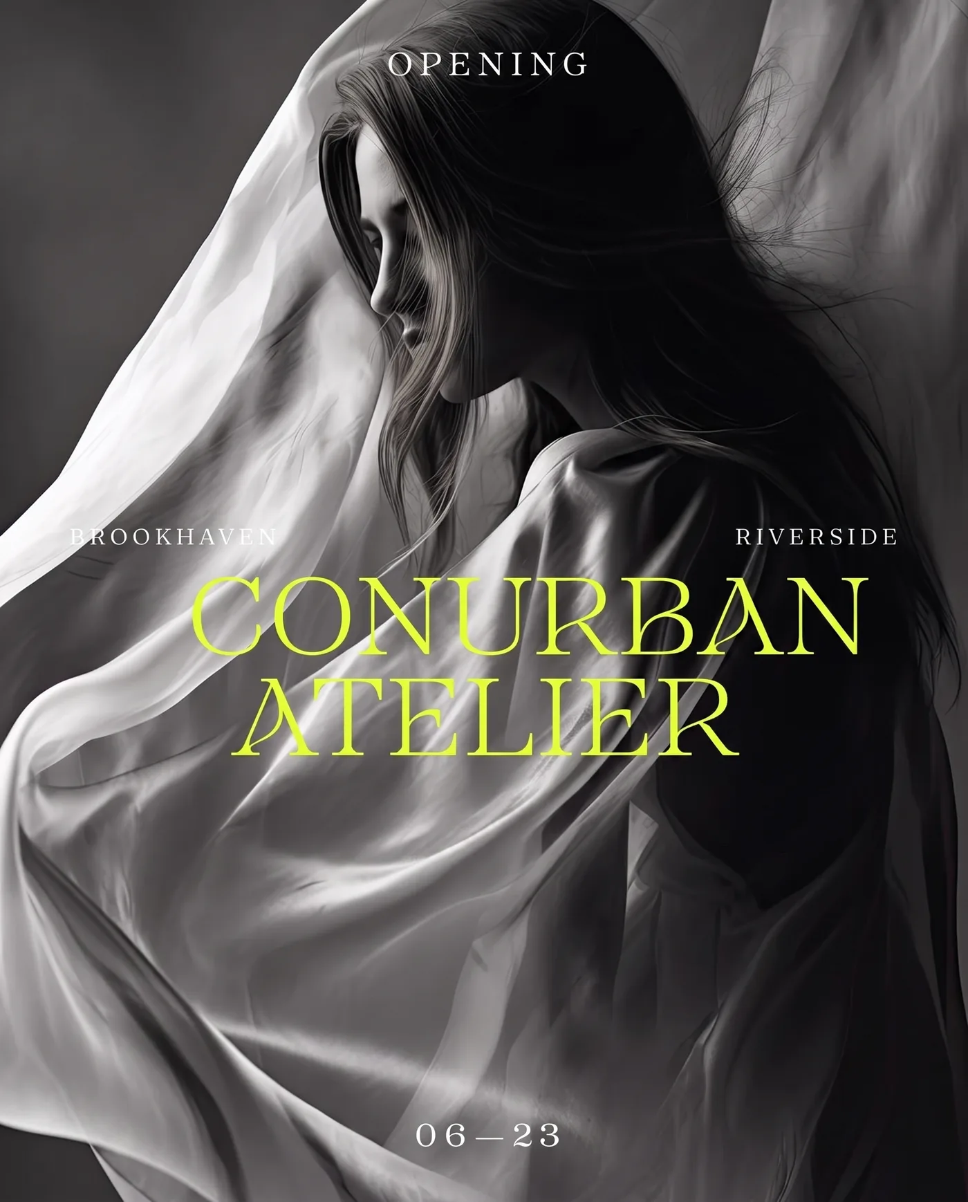 Atelier Opening Post, an AI-generated Instagram post for CONURBAN ATELIER