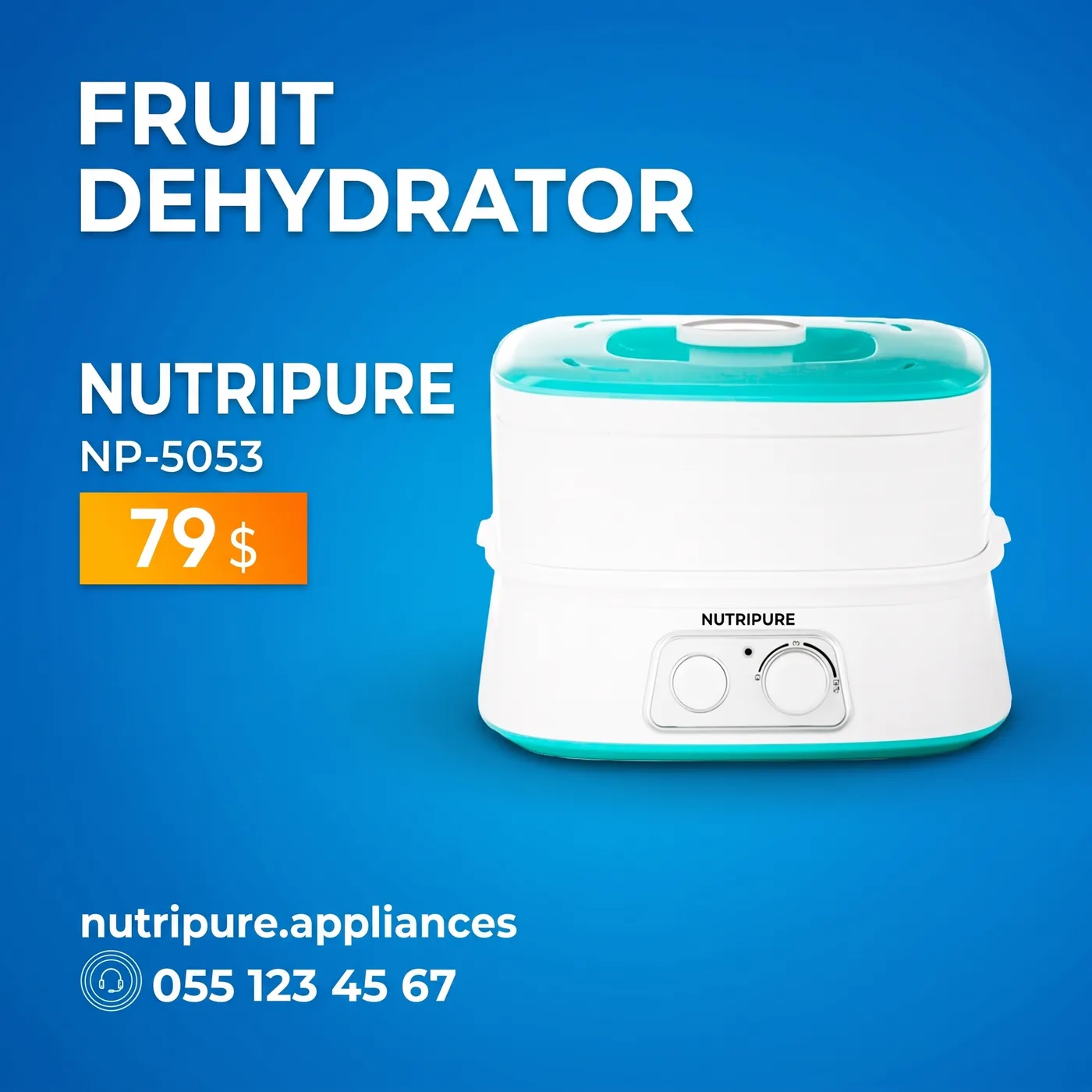 Fruit Dehydrator Sale — an Instagram post for NUTRIPURE