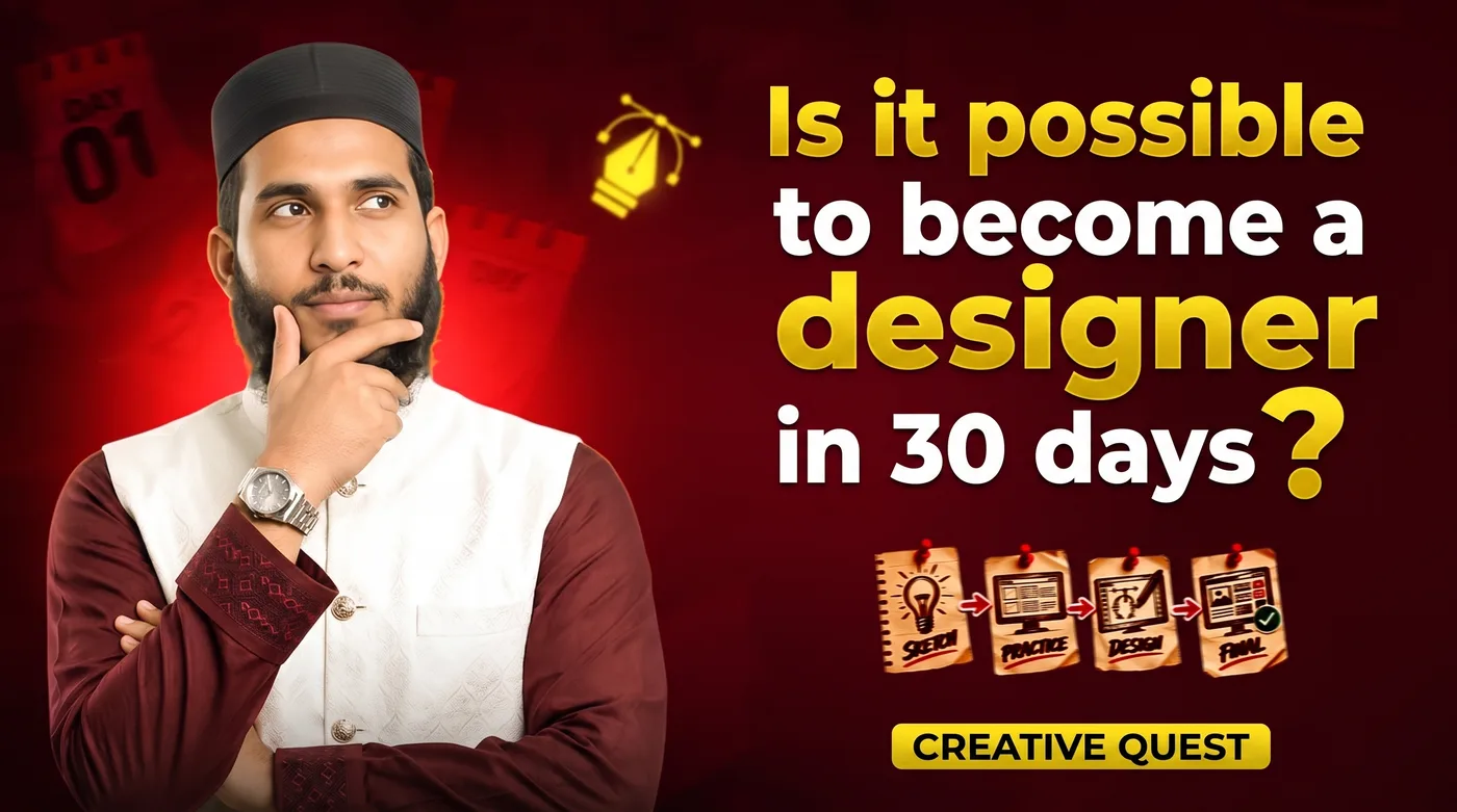Become A Designer — an Instagram post for CREATIVE QUEST