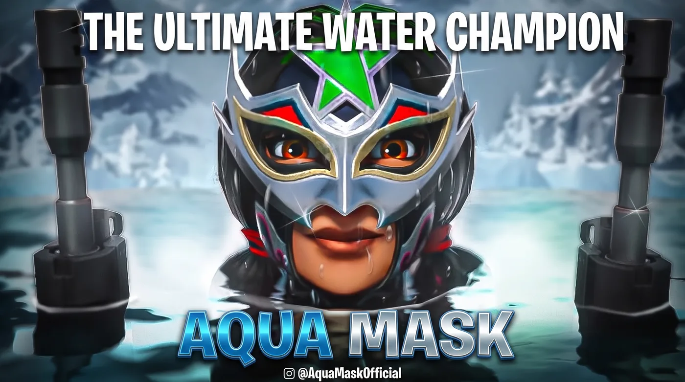 Ultimate Water Champion — an Instagram post for Aqua Mask