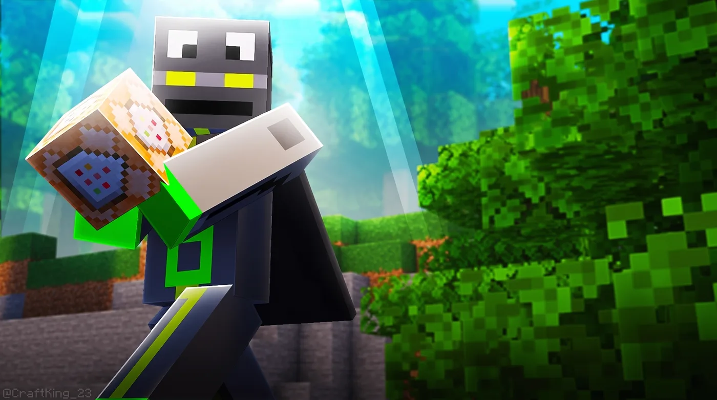 Minecraft Character Graphic — an Instagram post for @CraftKing_23