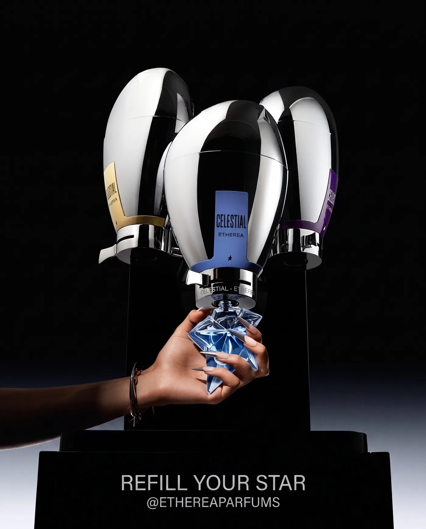 Refill Your Star — an Instagram post for ETHEREA PARFUMS