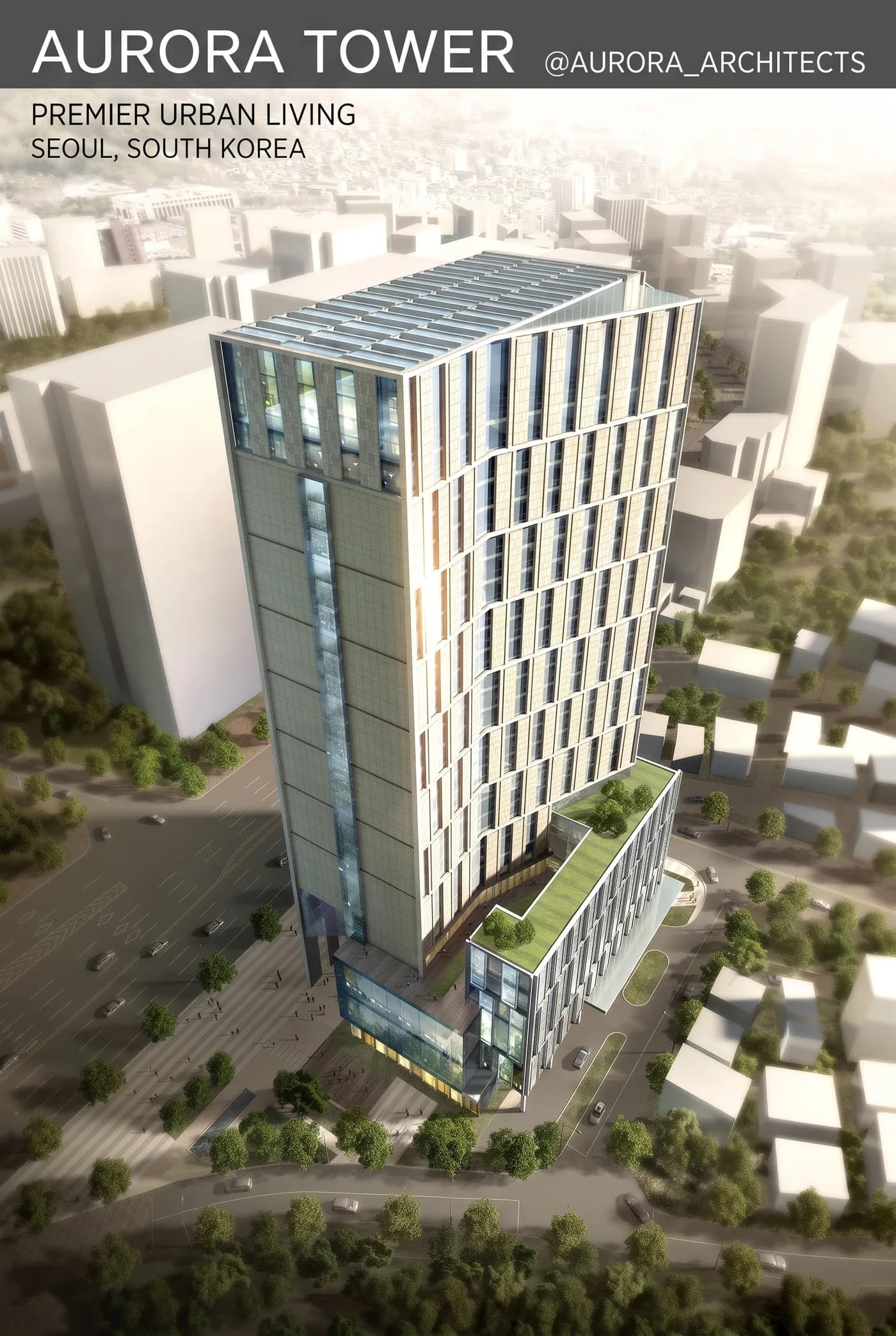 Aurora Tower — an Instagram post for Aurora Architects
