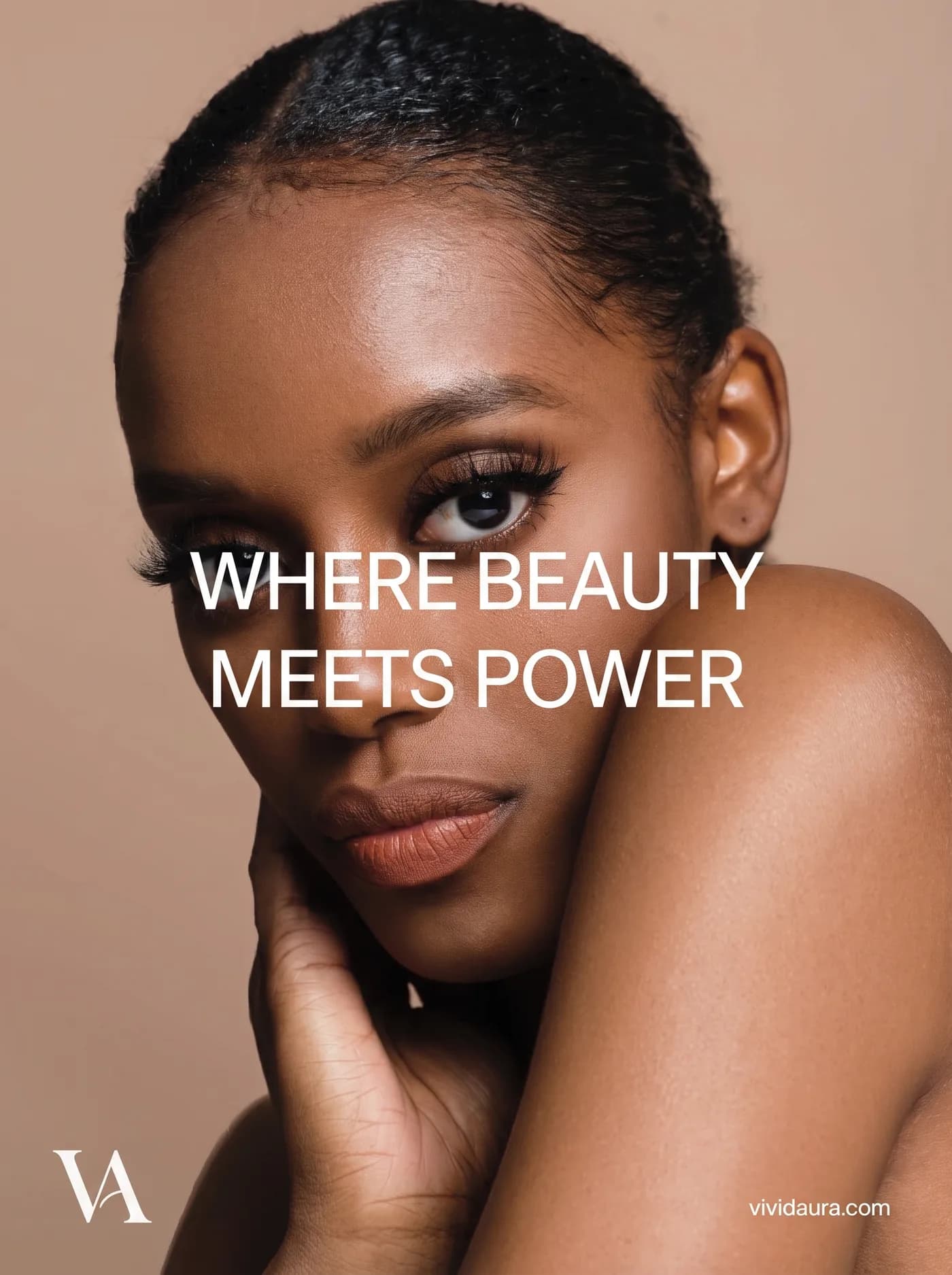 Beauty Meets Power — an Instagram post for Vivid Aura