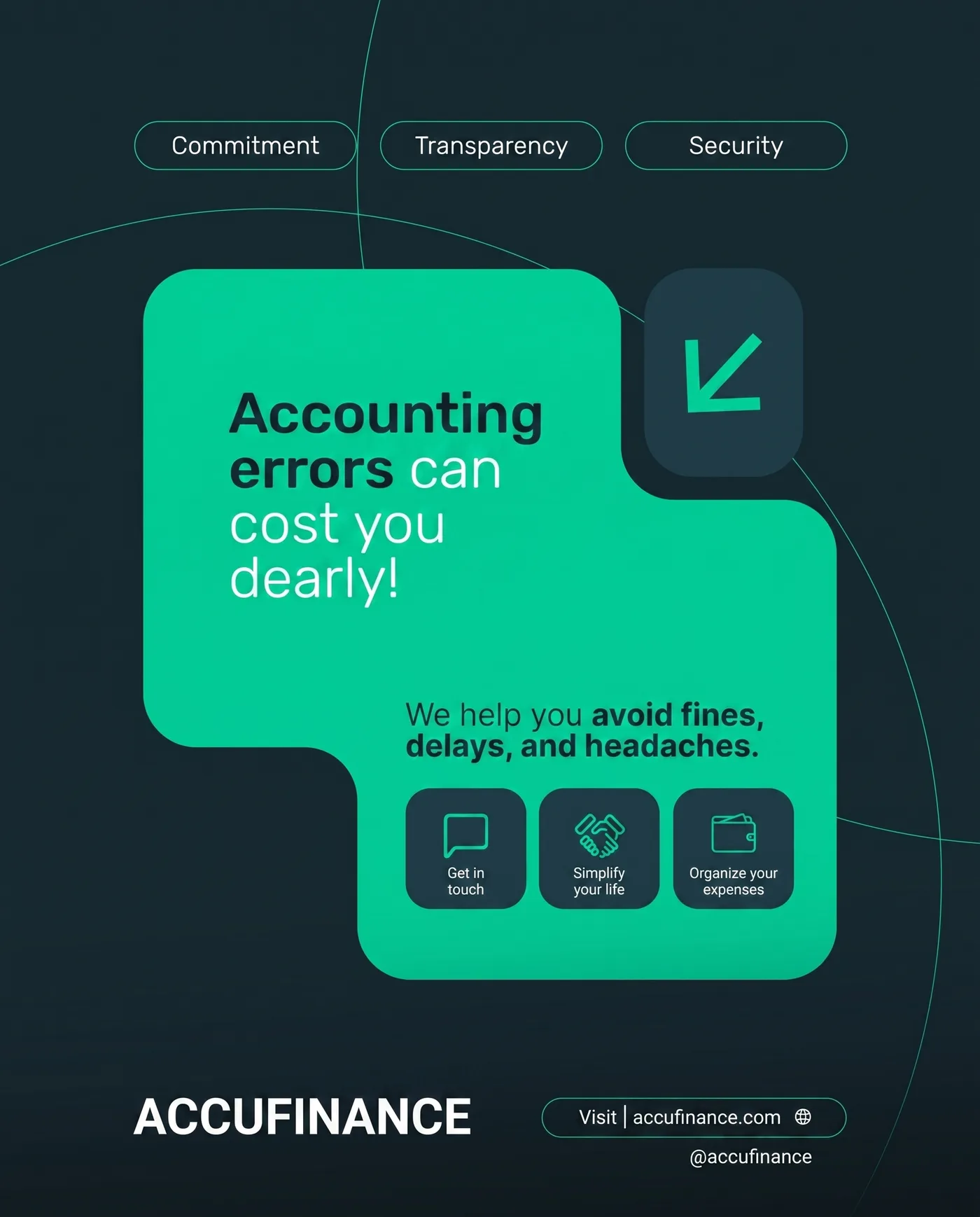 Accounting Errors Costly — an Instagram post for ACCUFINANCE