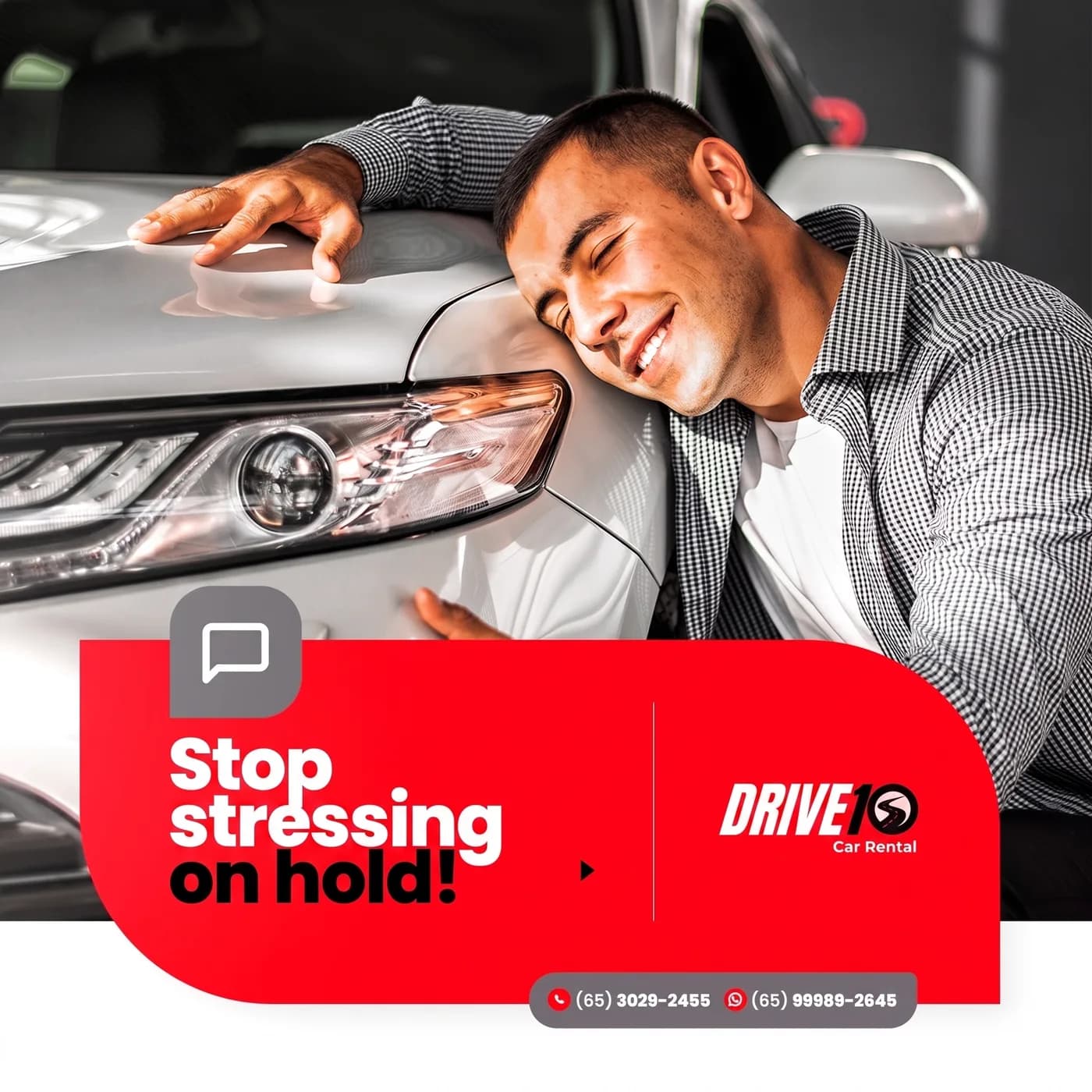 Car Rental Ad — an Instagram post for DRIVE10 Car Rental