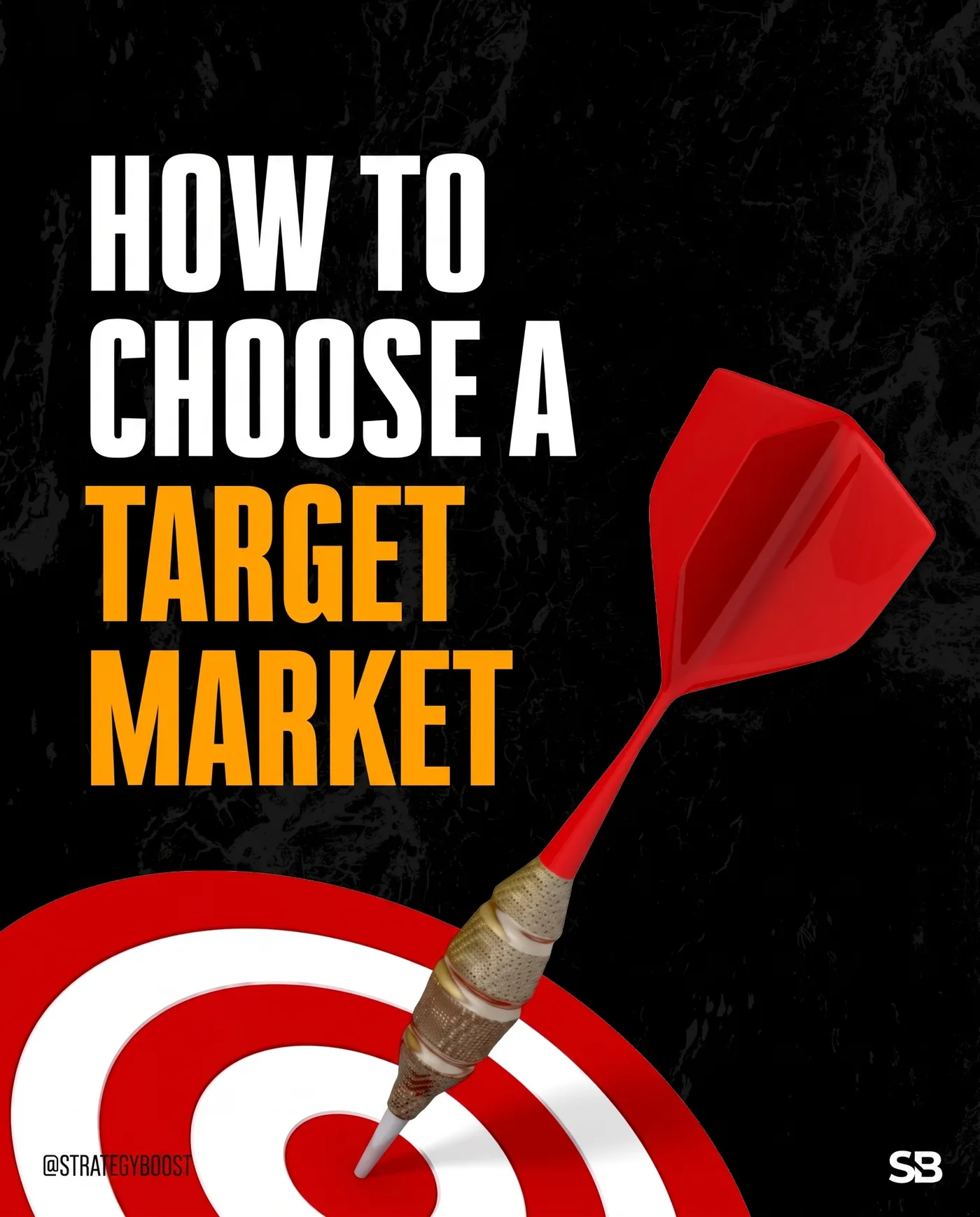 Target Market Strategy — an Instagram post for StrategyBoost