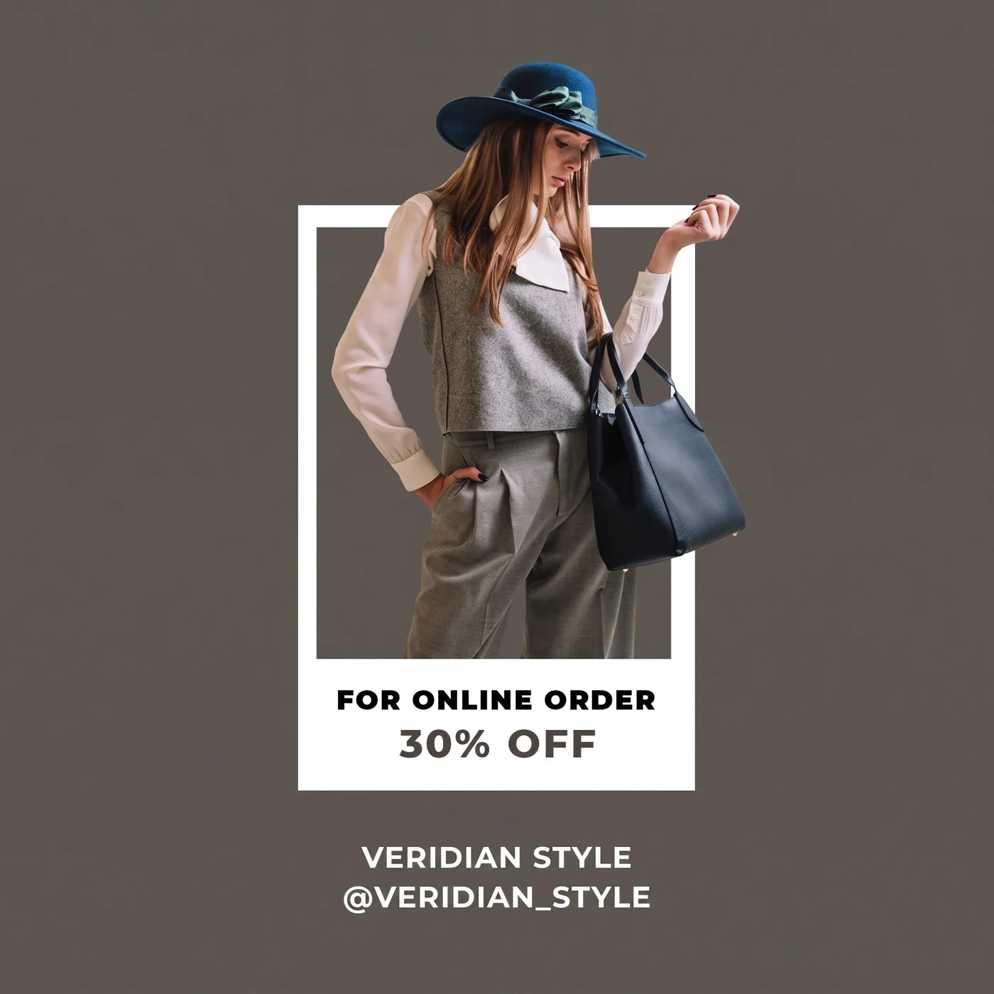 Fashion Discount Post — an Instagram post for VERIDIAN STYLE