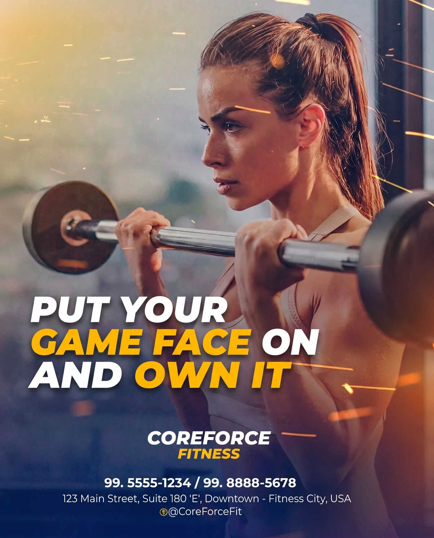 Game Face Fitness — an Instagram post for COREFORCE FITNESS