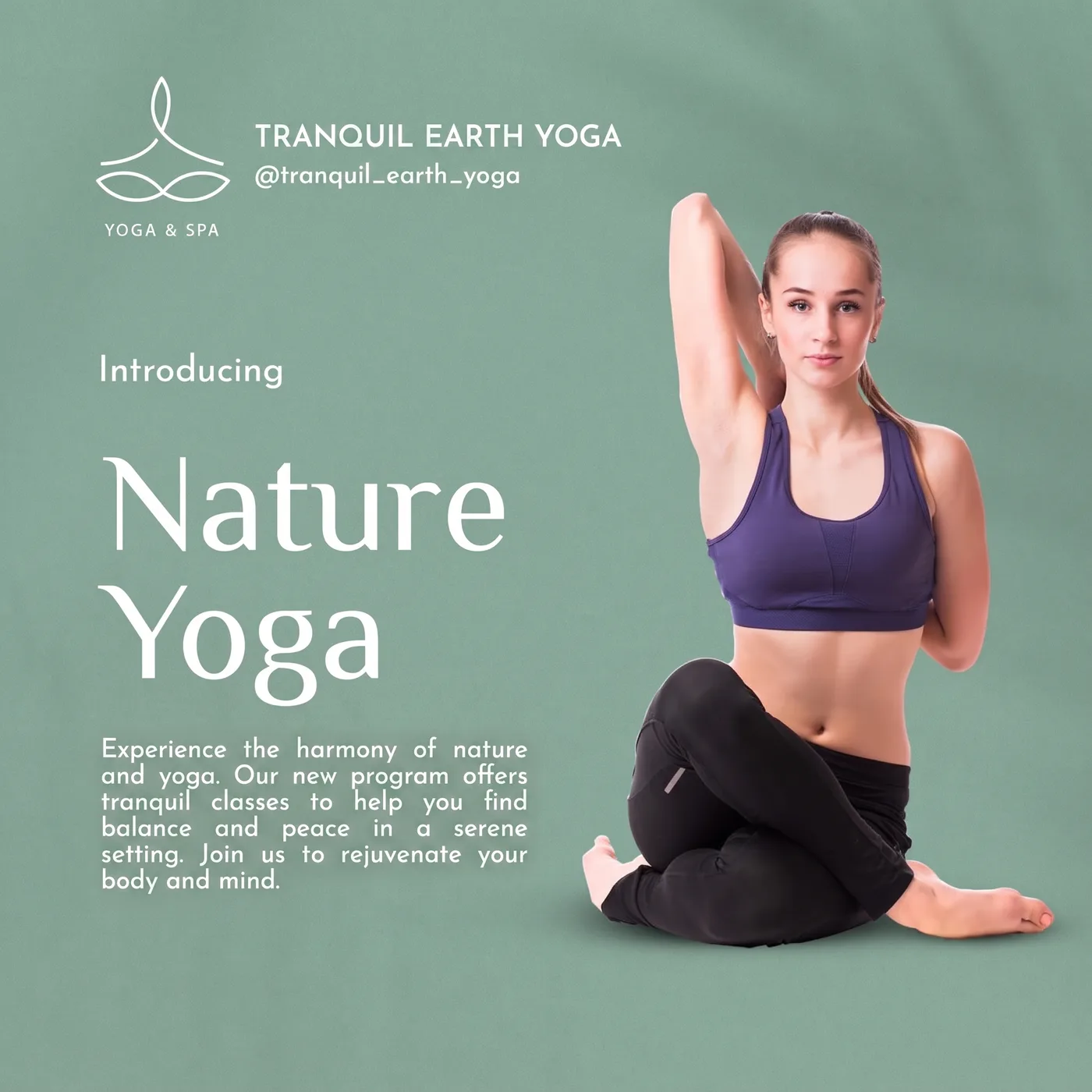 Nature Yoga Program — an Instagram post for TRANQUIL EARTH YOGA