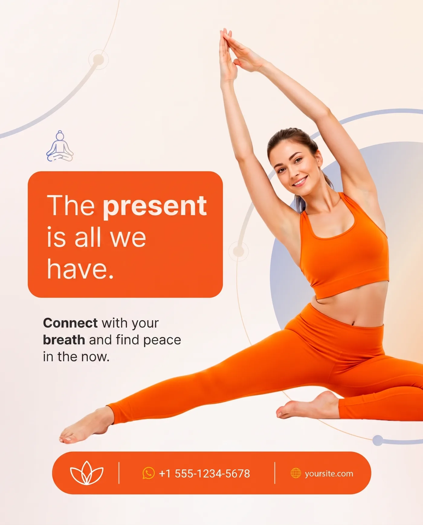 Mindful Yoga Practice — an Instagram post