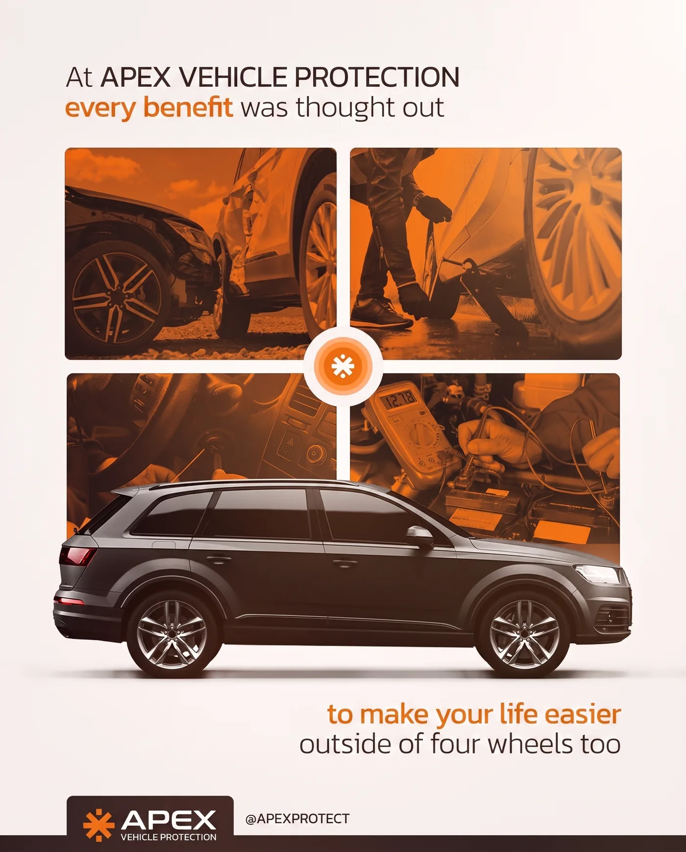 Vehicle Protection Benefits — an Instagram post for APEX VEHICLE PROTECTION