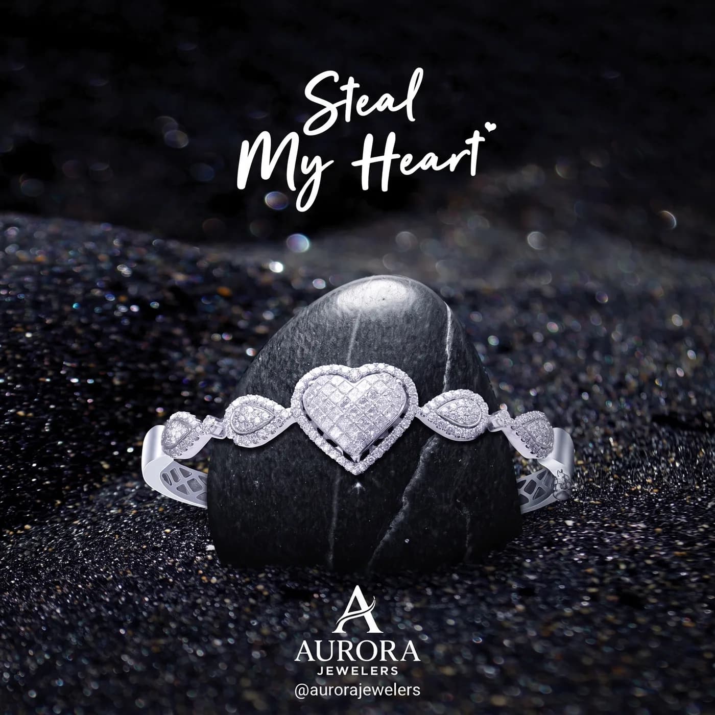 Steal My Heart Bracelet — an Instagram post for AURORA JEWELERS