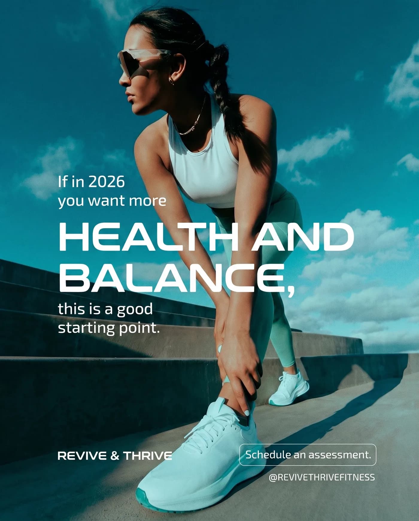 Health and Balance — an Instagram post for REVIVE & THRIVE