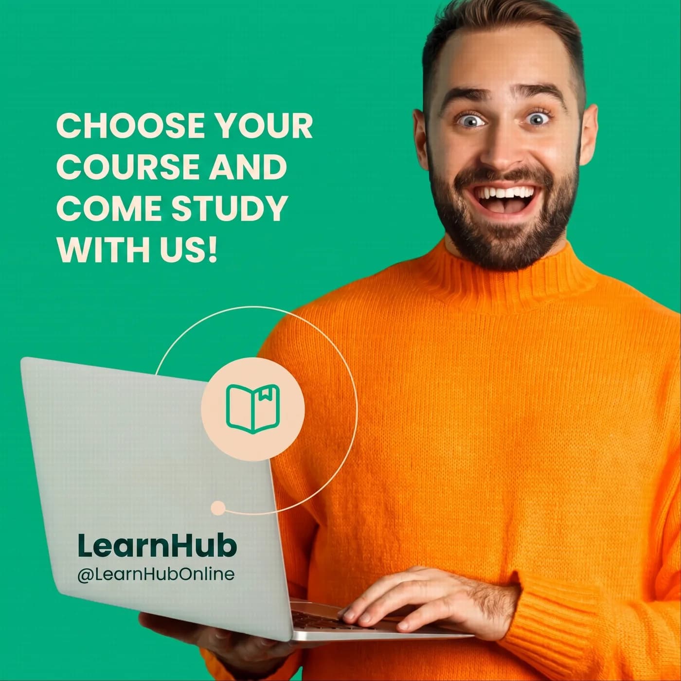 Choose Your Course — an Instagram post for LearnHub