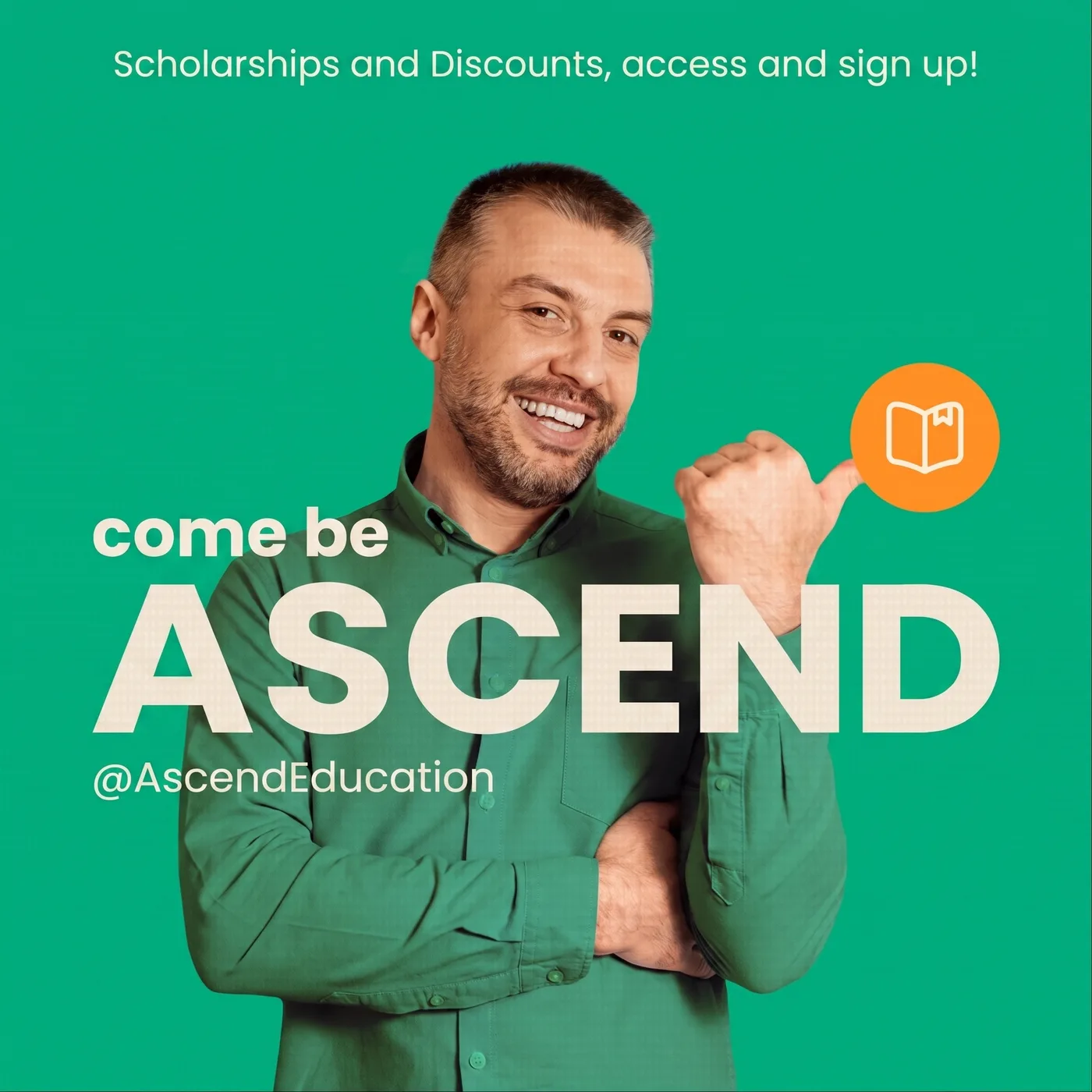 Come Be Ascend — an Instagram post for Ascend Education