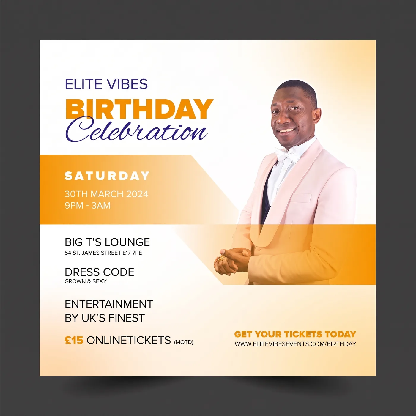 Elite Vibes Birthday Celebration — an Instagram post for ELITE VIBES