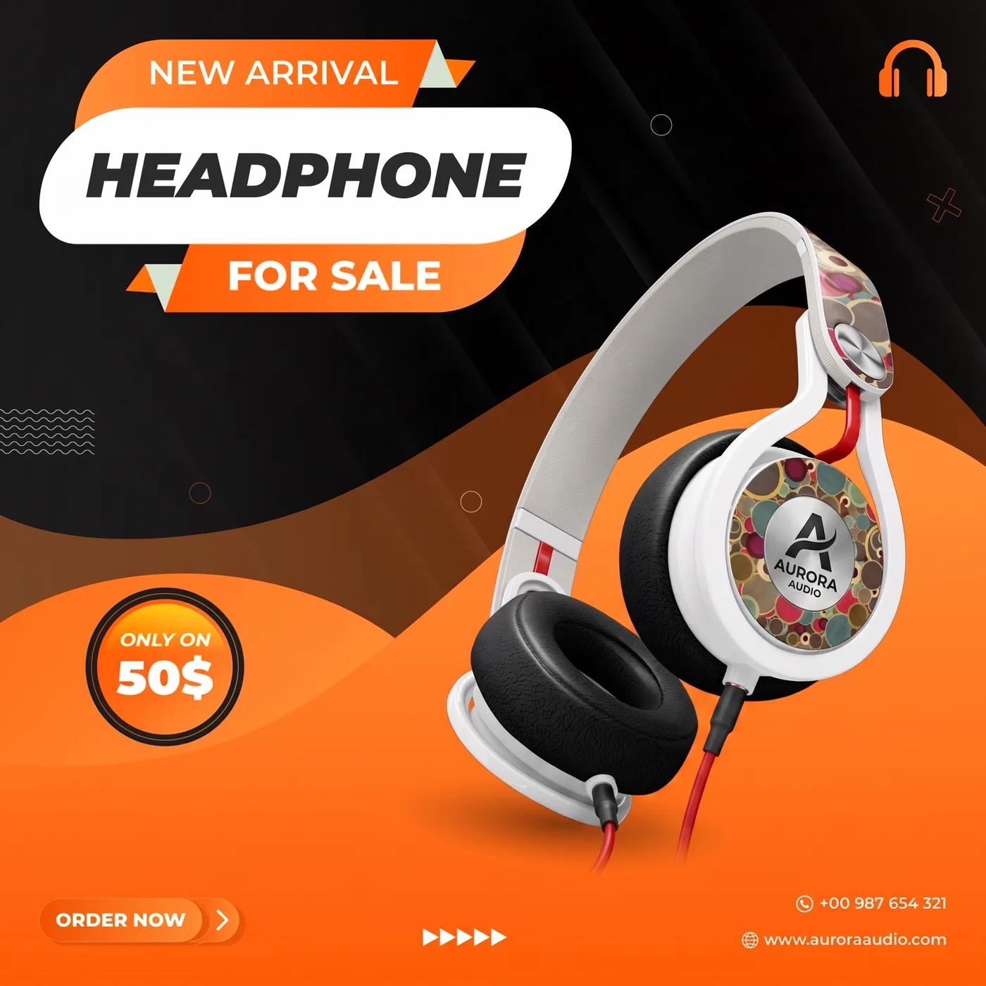 New Headphone For Sale — an Instagram post for AURORA AUDIO
