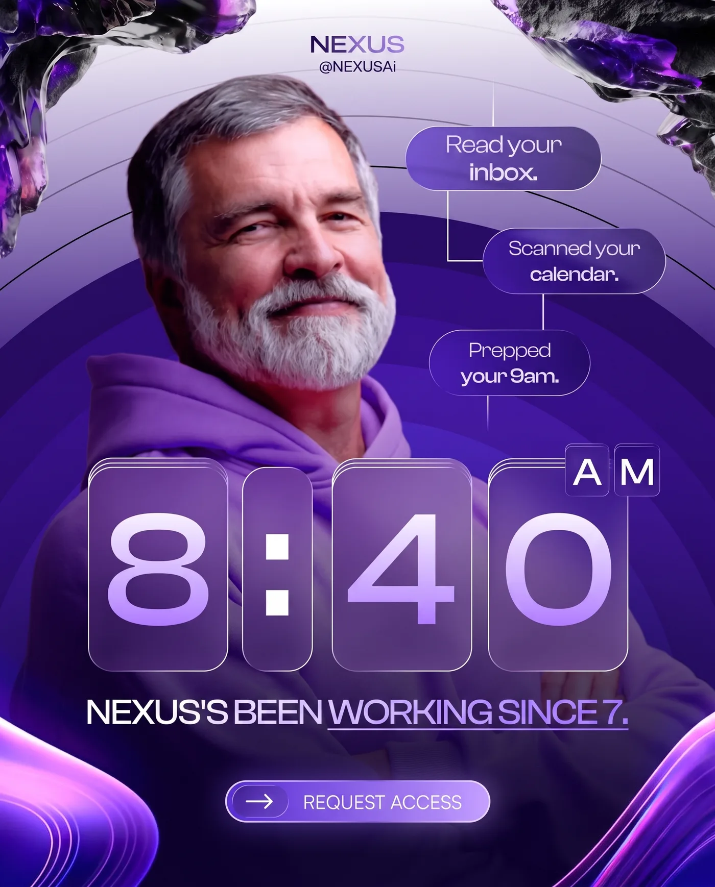 Nexus AI Assistant — an Instagram post for NEXUS