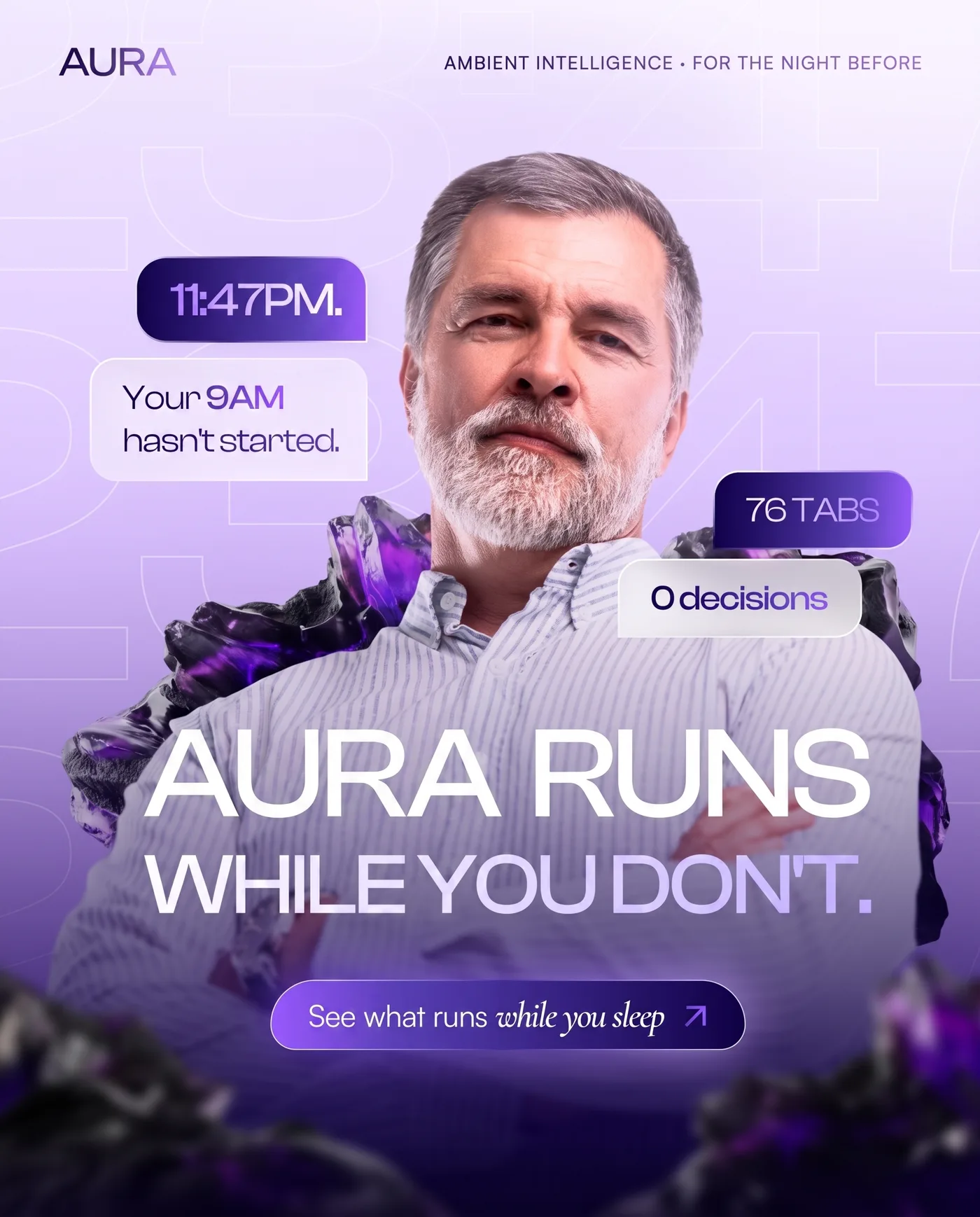 Aura Ambient Intelligence — an Instagram post for AURA