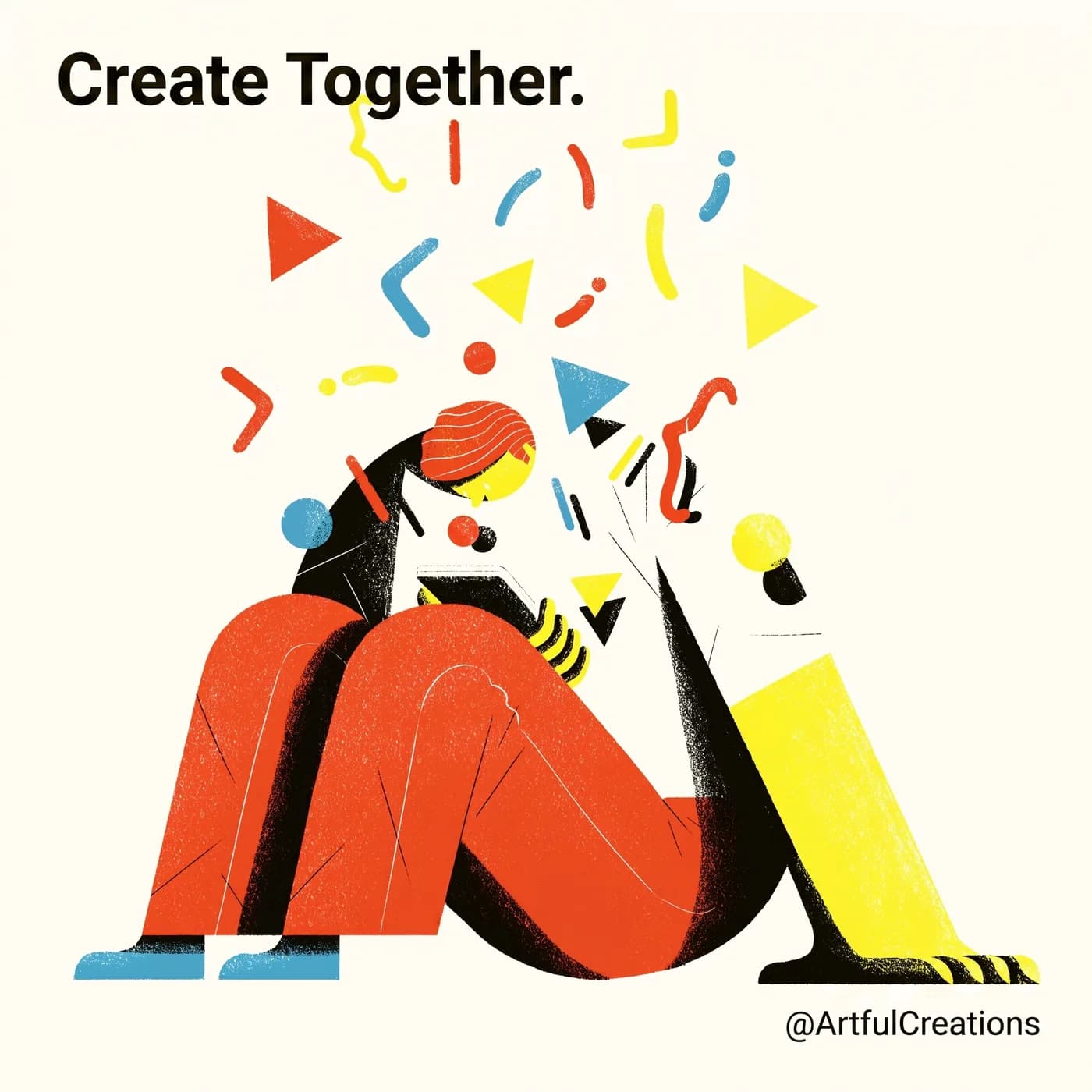Create Together — an Instagram post for ArtfulCreations