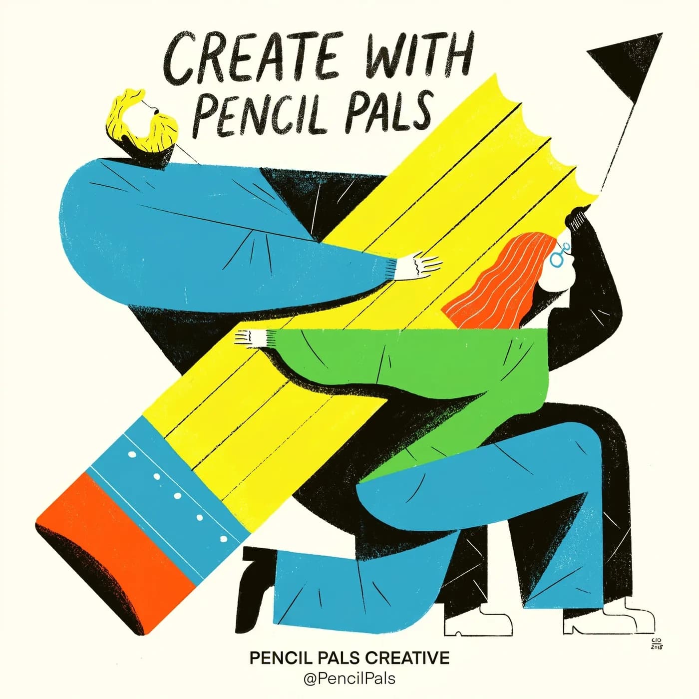 Create With Pencil Pals — an Instagram post for PENCIL PALS CREATIVE