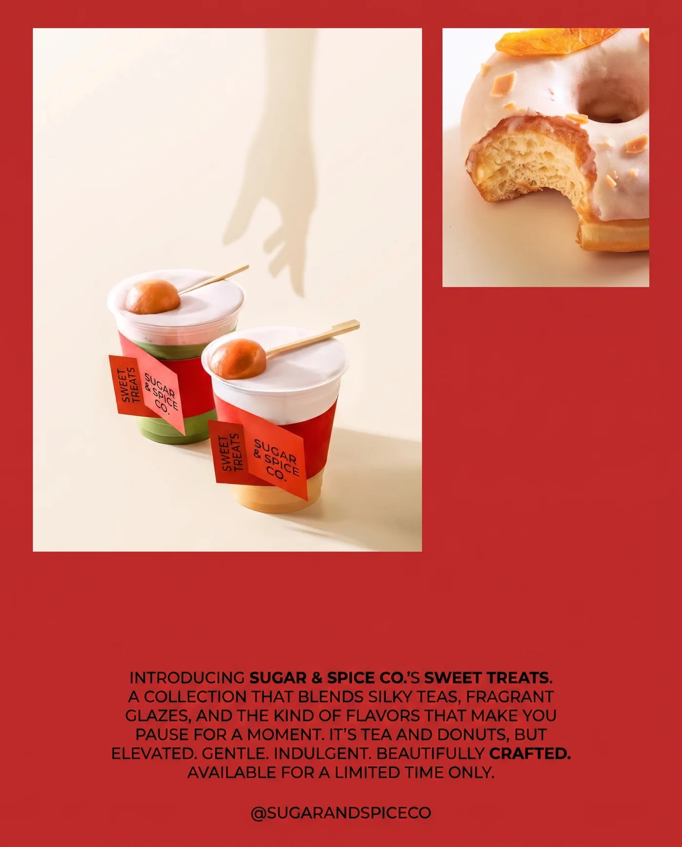 Sweet Treats Promotion — an Instagram post for Sugar & Spice Co.