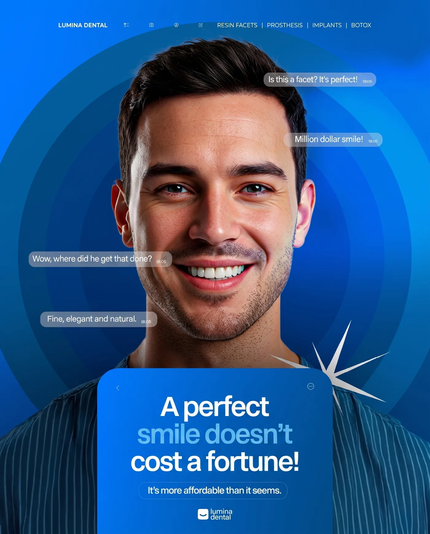 Perfect Smile Dental — an Instagram post for LUMINA DENTAL
