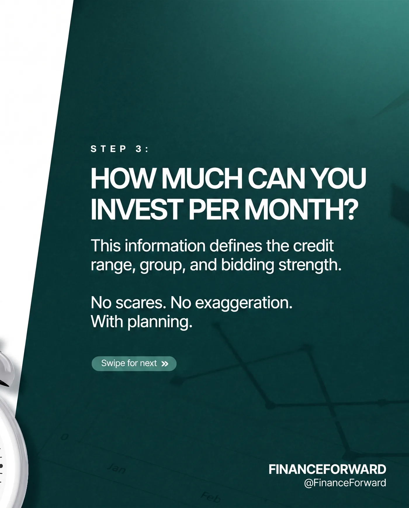 Invest Per Month — an Instagram post for FINANCEFORWARD