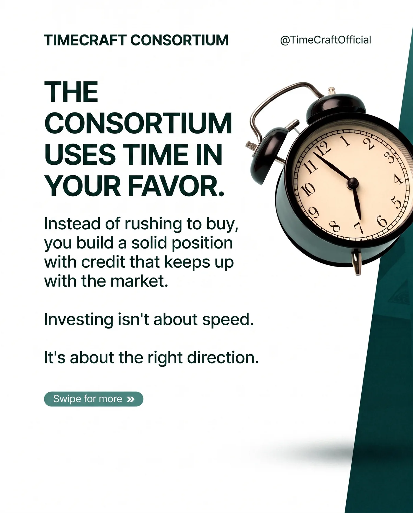 Timecraft Consortium Investing — an Instagram post for TIMECRAFT CONSORTIUM