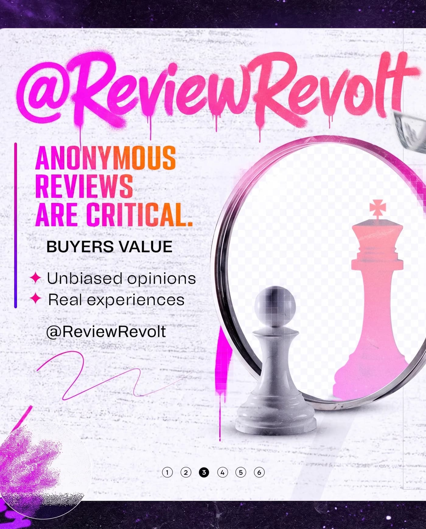 Anonymous Reviews Critical — an Instagram post for @ReviewRevolt