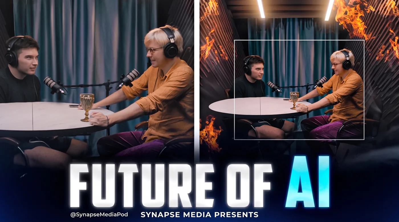 Future Of AI Podcast — an Instagram post for SYNAPSE MEDIA