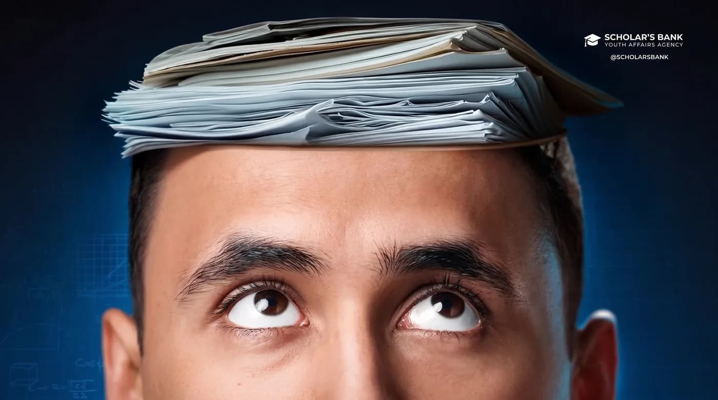 Information Overload — an Instagram post for SCHOLAR'S BANK