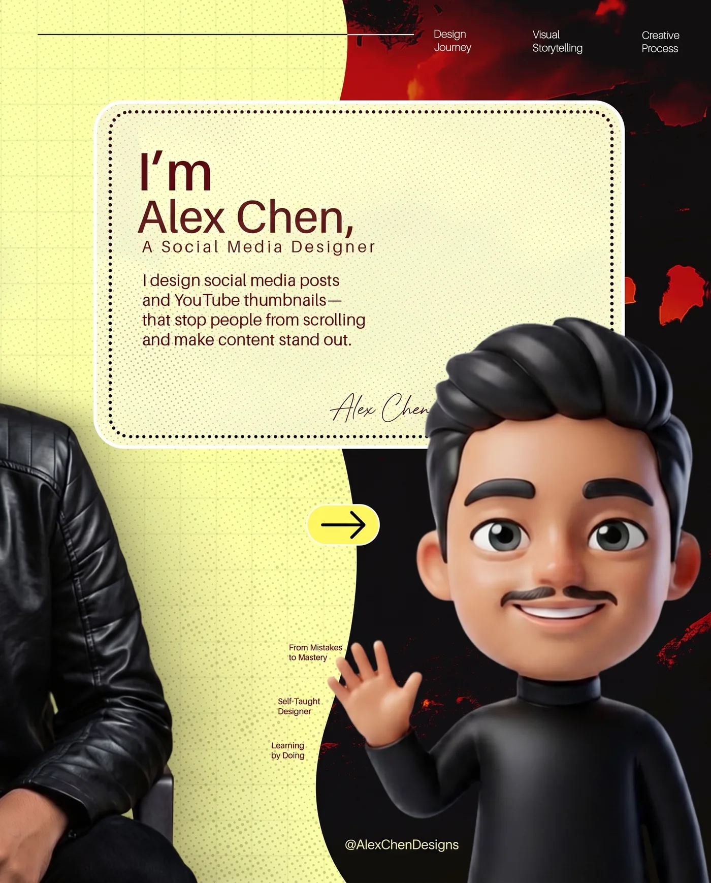 Alex Chen Introduction — an Instagram post for Alex Chen