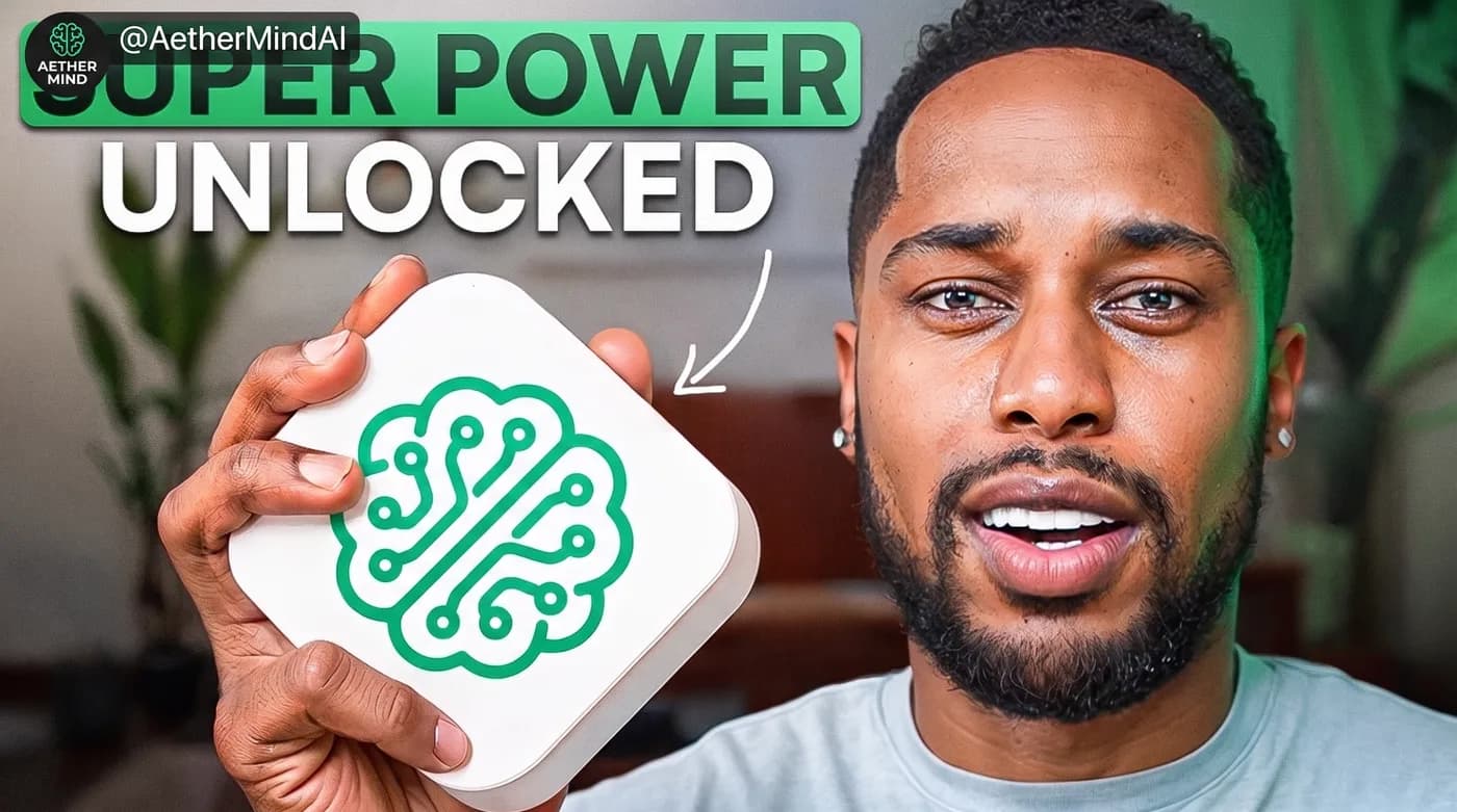 Super Power Unlocked — an Instagram post for AetherMindAI