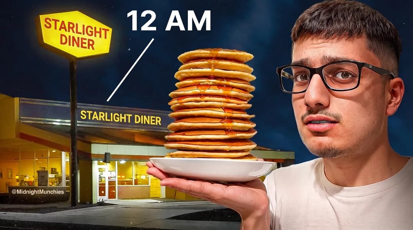 Midnight Diner Pancakes — an Instagram post for @MidnightMunchies