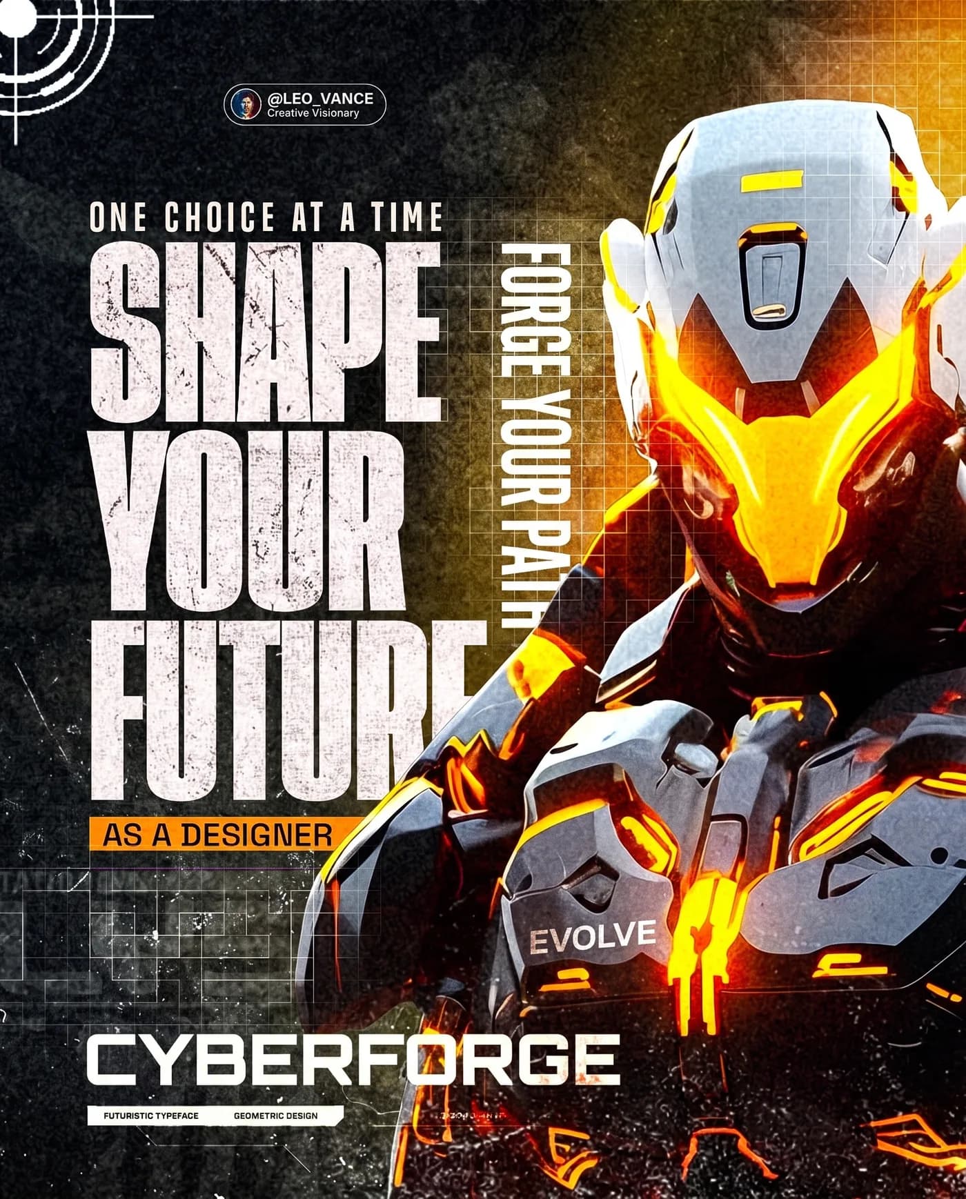 Shape Your Future — an Instagram post for CYBERFORGE