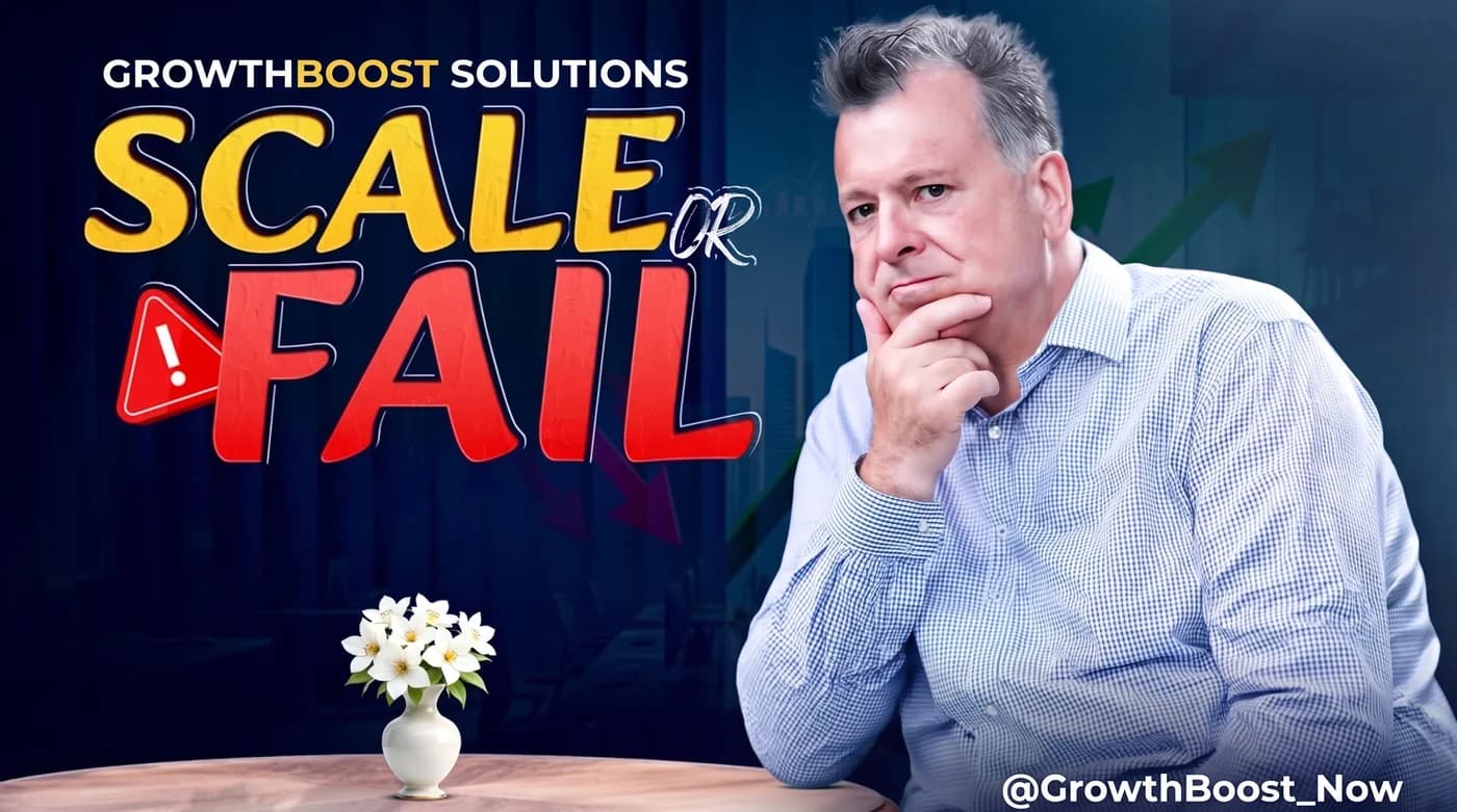 Scale Or Fail — an Instagram post for GROWTHBOOST SOLUTIONS