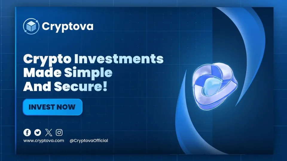 The same a cryptova banner designed for x cropped to 1280 by 720 pixels for YouTube
