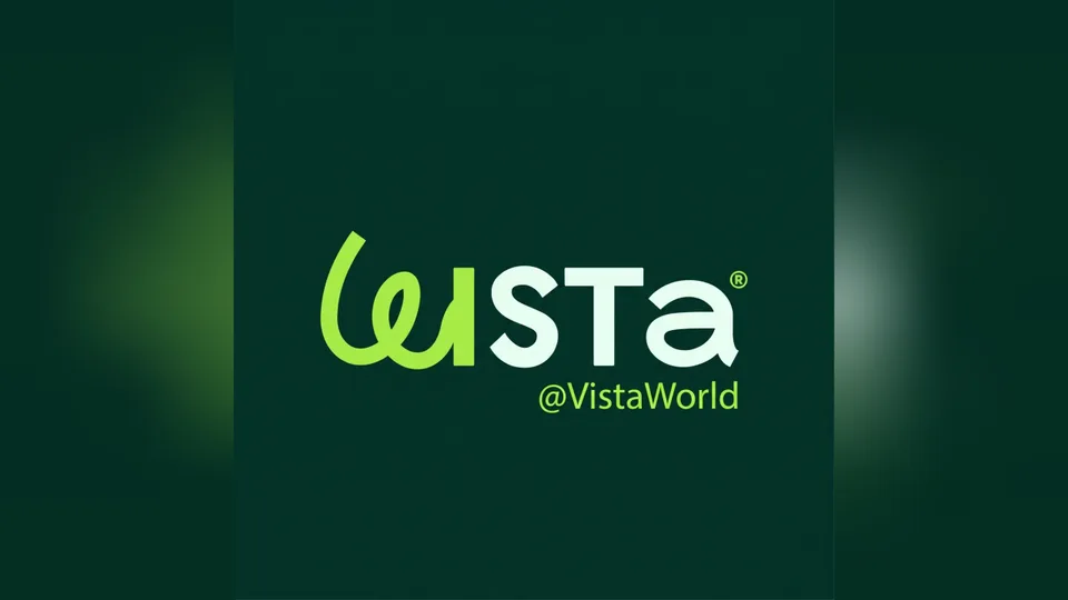 The same a vista square logo post fitted whole to 1280 by 720 pixels for YouTube